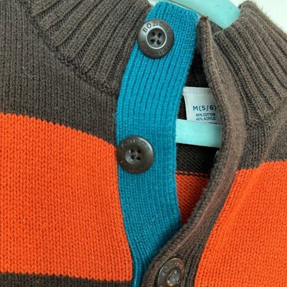 SONOMA SZ 5/6 Brown and Orange Sweater - Picture 3 of 3